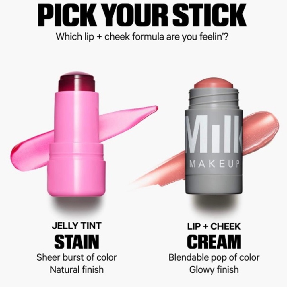 Milk Makeup Cooling Water Jelly Lip Tint and Cheek Blush Stain Chill - Picture 11 of 16